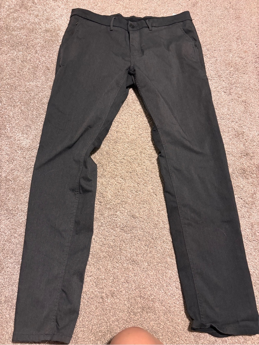 Men's Black Slim Chino Pants